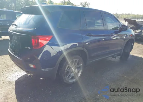 2022 Honda Passport Awd Ex-L from USA, damaged, VIN 5FNYF8H51NB010125